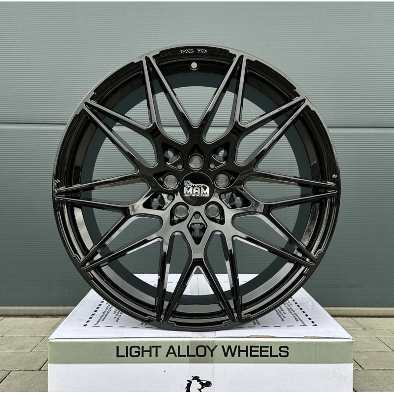 19 Zoll Felgen B2 schwarz glanz für Audi A4 S4 B9 A5 B8 B9 A6 4G 4G1 C7 F2