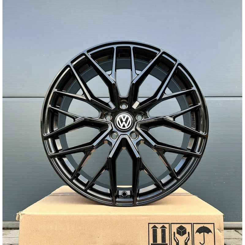 19-inch Damina DM20 black rims for VW Arteon 3H R, Scirocco, Tiguan 5N, Passat CC
