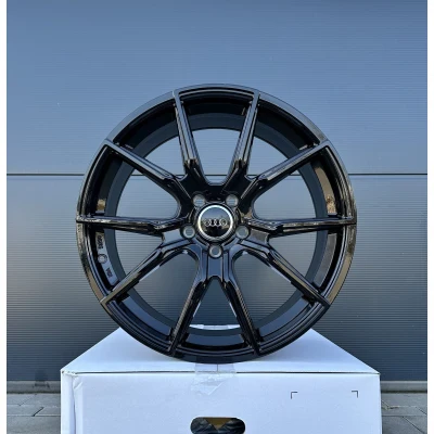18 Zoll V1 Wheels V1 schwarz für Audi A4 A5 B6 B7 B8 B9 8E A6 C6 C7 4F 4G Q2 Q3