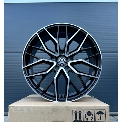 19-inch DM20 black rims for VW Golf 6 7 8 GTI GTD GTE 7R 8R Passat B6 B7 B8