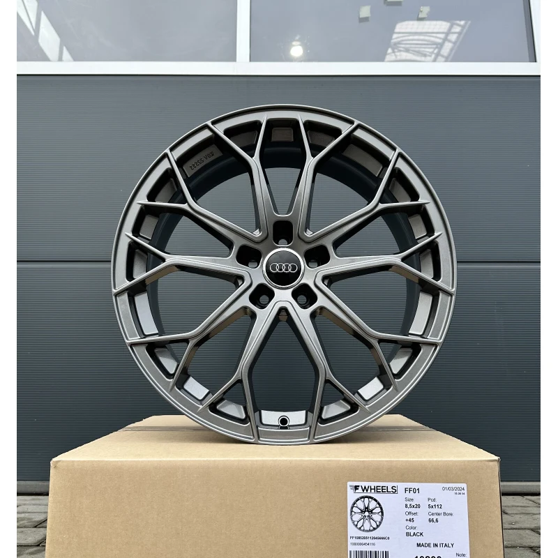 1x 19 Zoll 4 Felgen FF01 anthrazit glan Audi Q3 Q5 8U 8R FY A7 4G A8 4H A4 B6