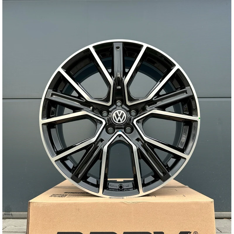 19 Zoll Felgent für VW Tiguan 1 5N VW Phaeton 3D R-Line 4x WH34 schwarz poliert