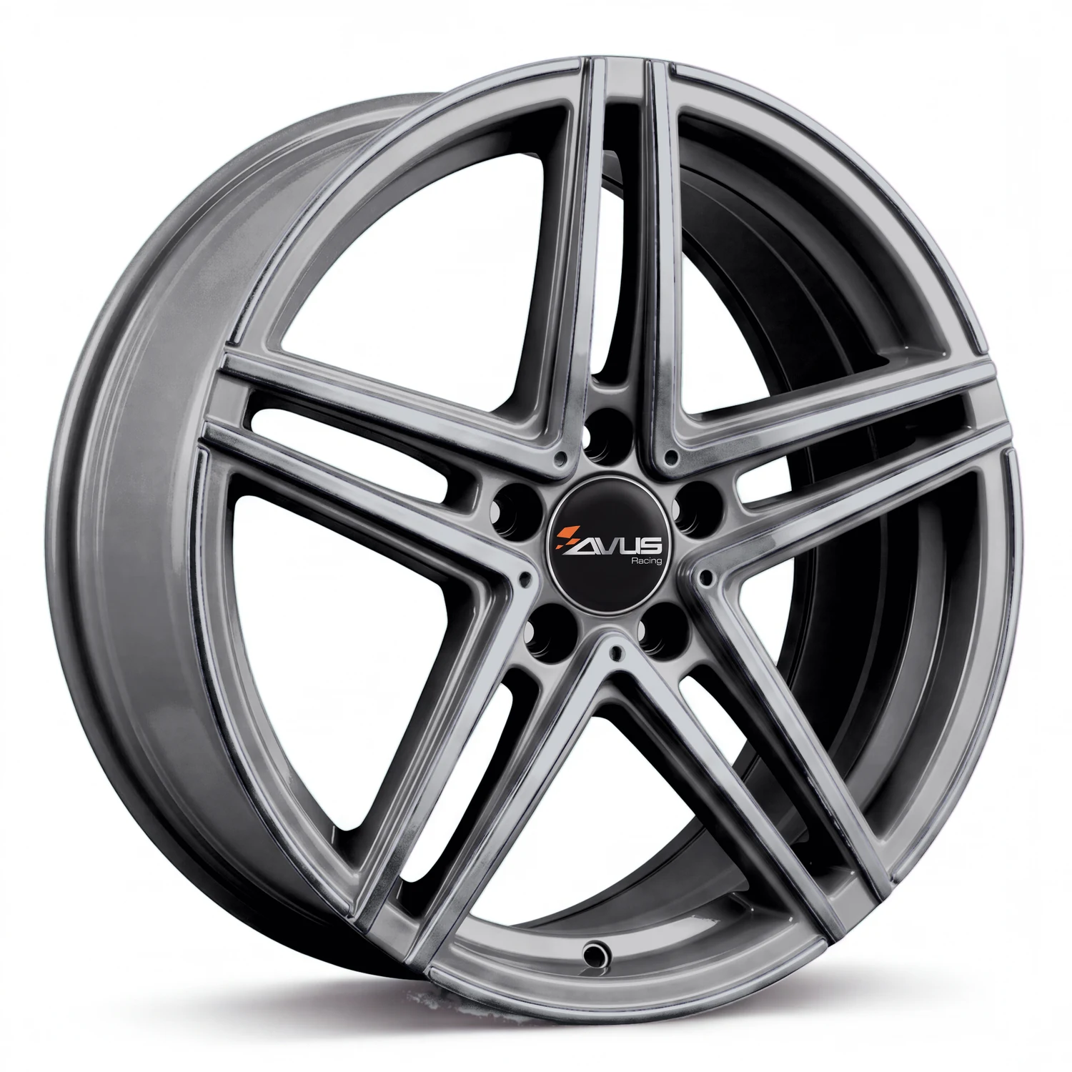 Avus Racing AC-515 ANTHRACITE POLISHED · 8x18 ET35