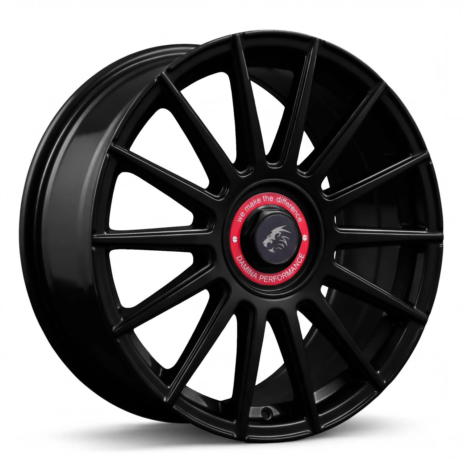 DAMINA DM09 18" LK5x112 ET30 72.6 Black Painted Red