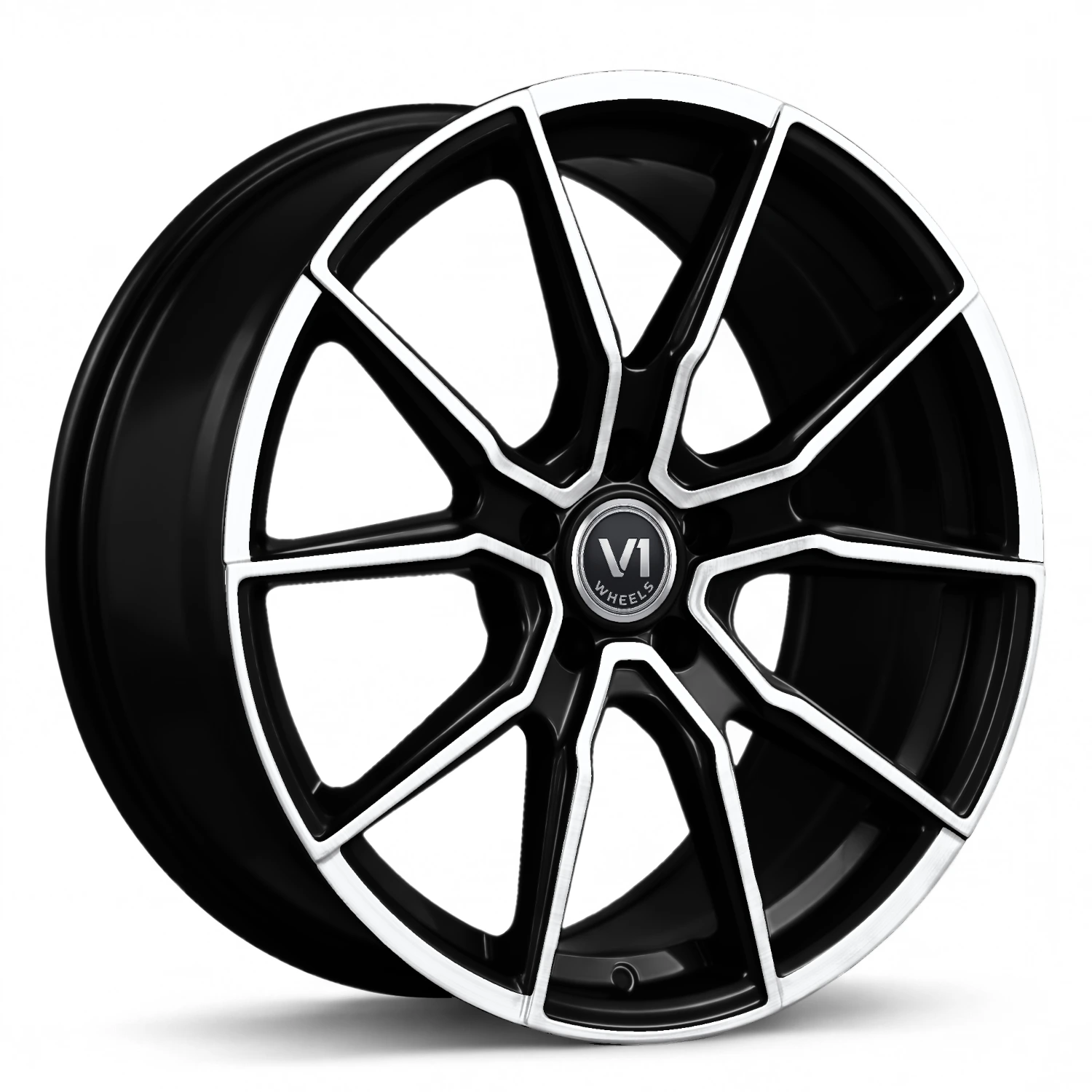 V1 Wheels v1 Sp+ Black Front Polish · 8x18 ET45