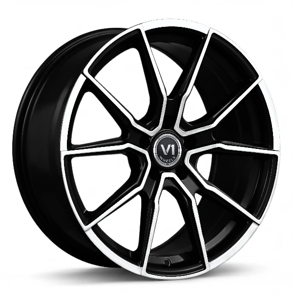 V1 Wheels v1 Sp+ Black Front Polish · 8x18 ET35
