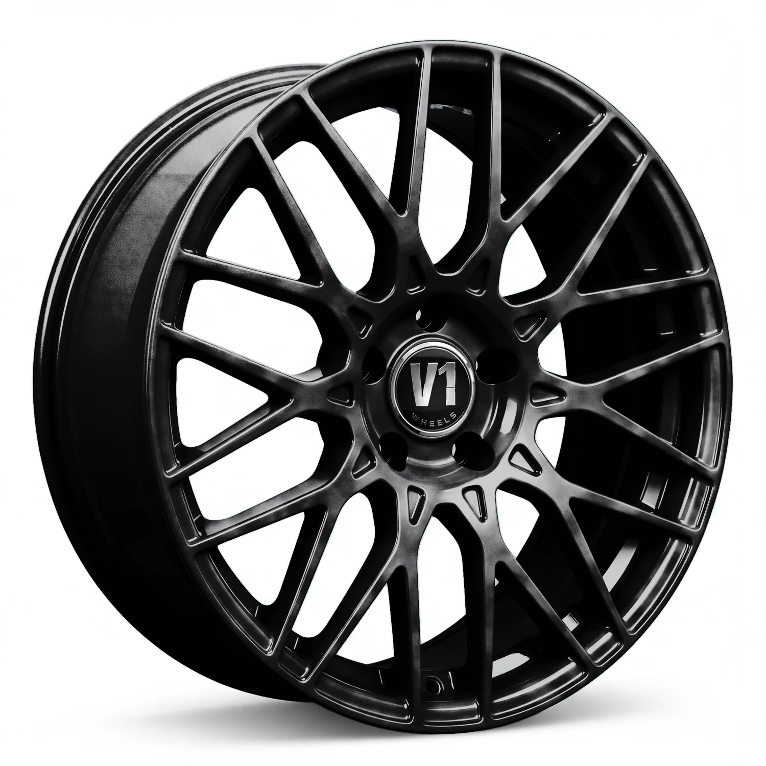 V1 Wheels V2 Sp+ Black Front Polish · 8,5x19 ET35